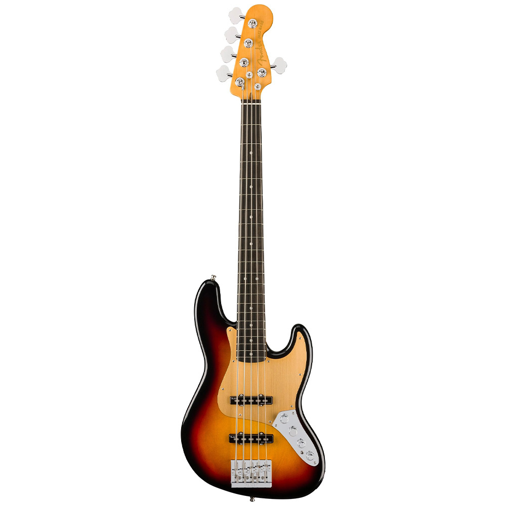 Fender American Ultra II Jazz Bass V Abanoz Klavye Ultraburst 5 Telli Bas Gitar